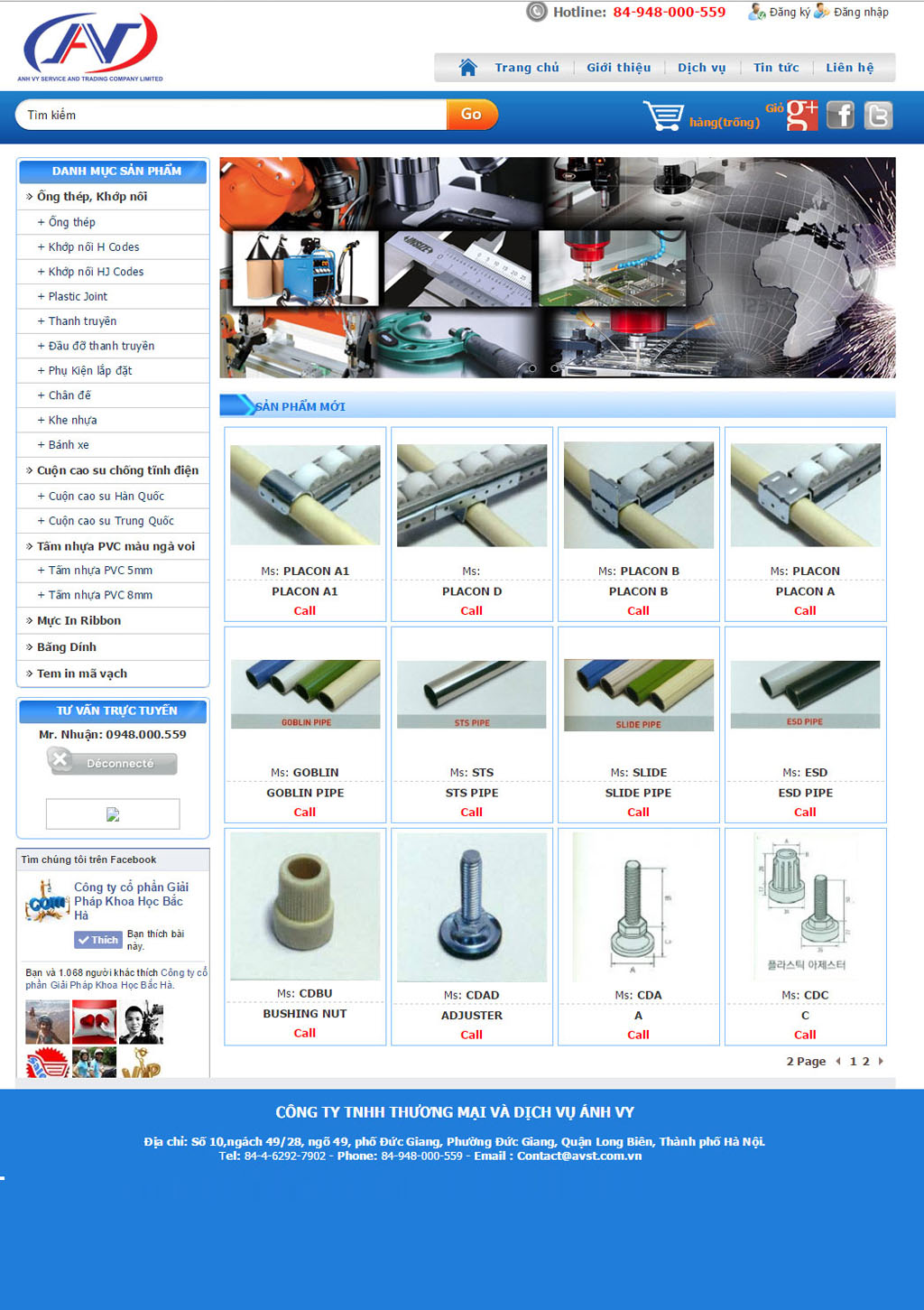 Thiết kế website  avst