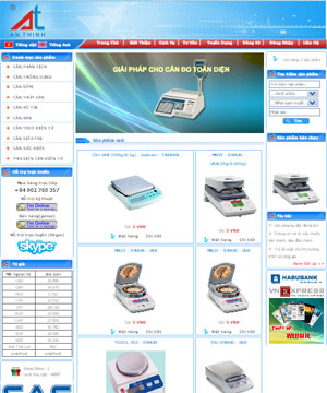 Thiết kế website cân điện tử anh thinh vn