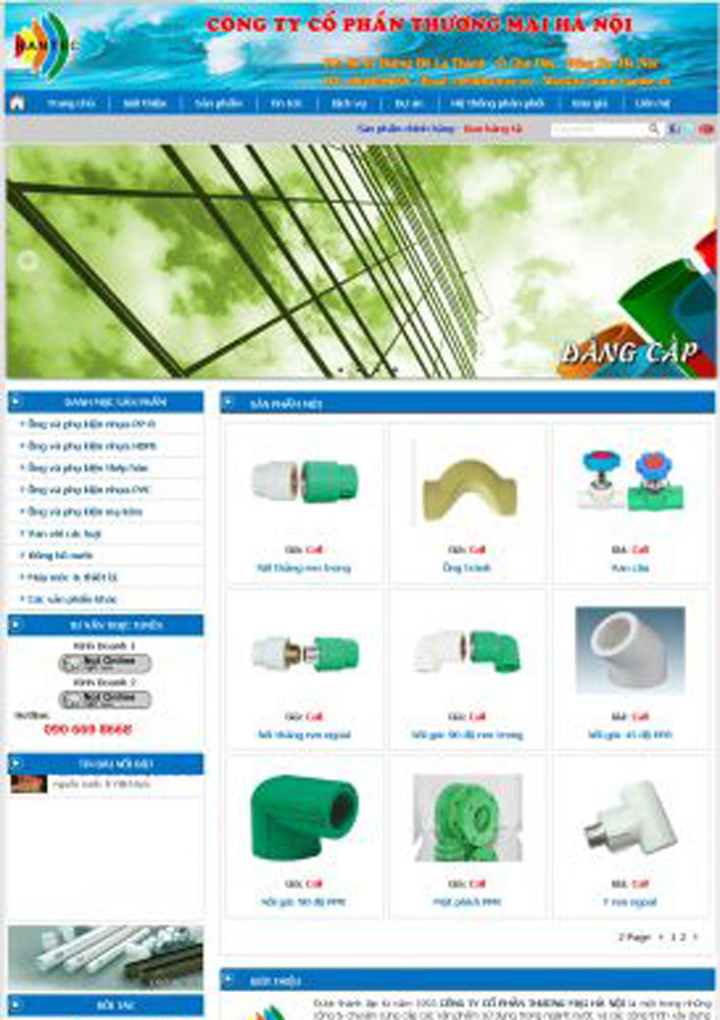 Thiết kế website ống nước