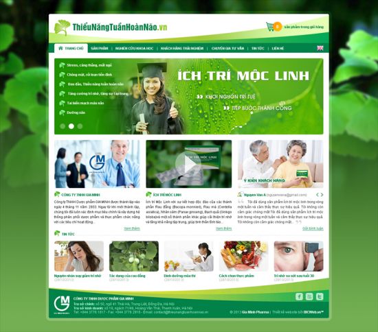 Thiết kế website Dược phẩm 02