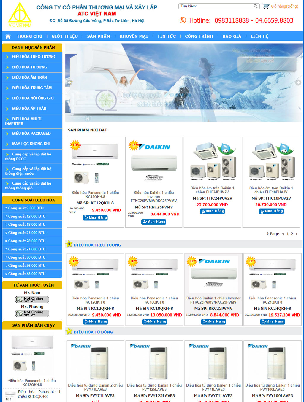 Tthieets kế website ATCVIET