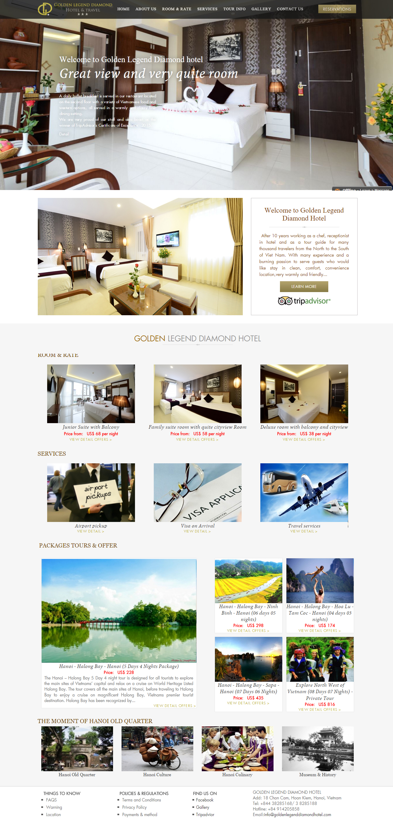 Thiết kế website khách sạn