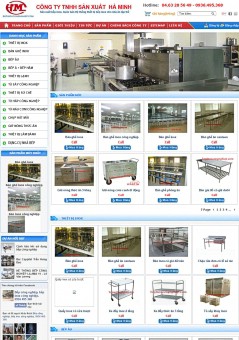 Thiết kế website bếp inox công nghiệp