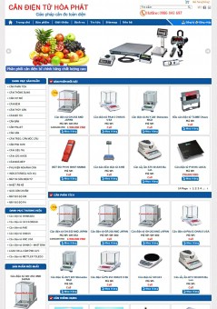 Thiết kế website cân điện tử hòa phát