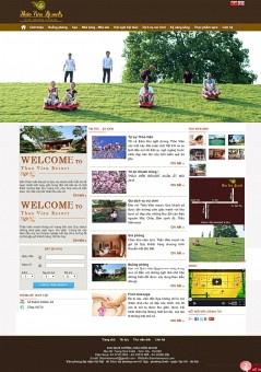 Thiết kế website thảo viên resort